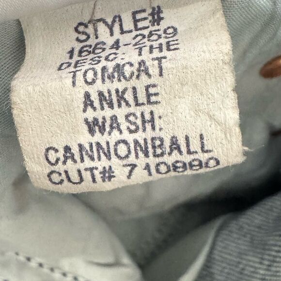 NEW MOTHER The Tomcat Straight leg Jeans ~ in “Cannonball” dark wash - Picture 13 of 14